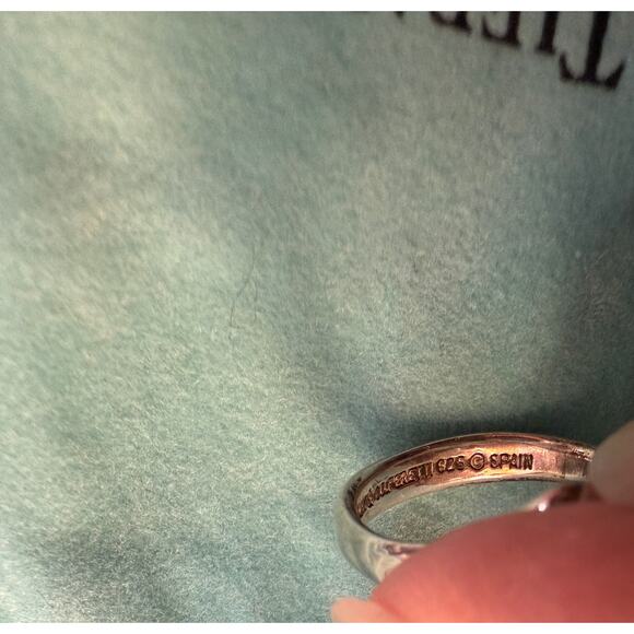 TIFFANY & CO ELSA PERETTI RARE Curvy Wave Abstract 925 STERLING Ring Sz 6 - Picture 5 of 7